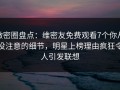 微密圈盘点：维密友免费观看7个你从没注意的细节，明星上榜理由疯狂令人引发联想